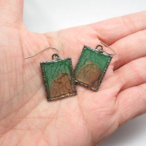 Ooak Painted earrings